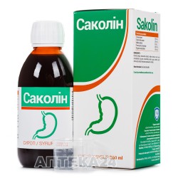 Саколин сироп при запоре и метеоризме, 200 мл