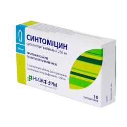 Синтомицин свечи вагинальные по 250 мг, 10 шт.