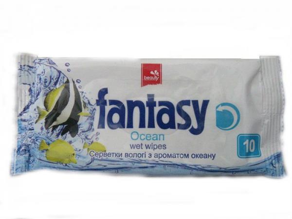 Салфетки влажные  "Fantasy ocean" №10