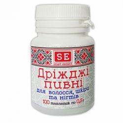 Дрожжи пивные для волос, кожи, ногтей таблетки N100