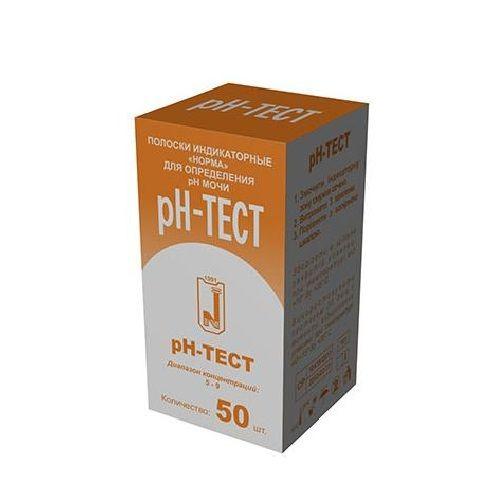Полоски "рН-тест" №50 для определения pH мочи - Норма: цена, инструкция ...