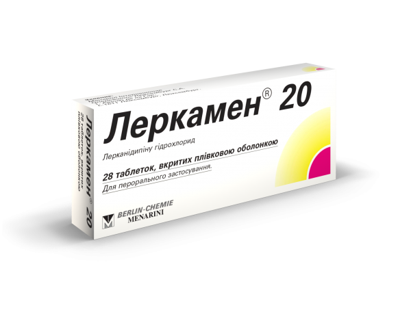 Леркамен 20 мг №28 таблетки