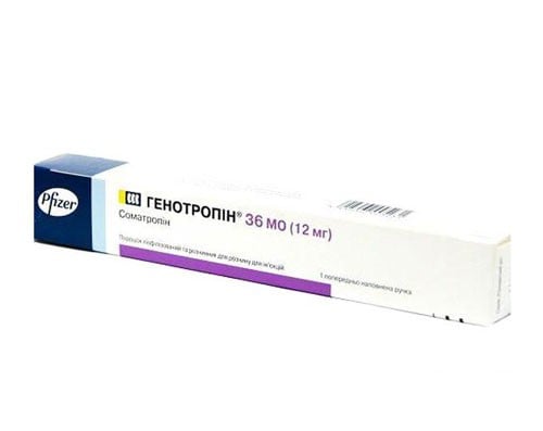 Генотропин порошок, 36 МЕ, 12 мг