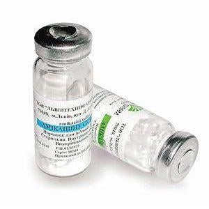 Амикацина сульфат 500 мг №1 порошок для приготовления раствора для инъекций
