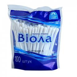 Палочки ватные N100 Виoла пластиковая круглая упаковка