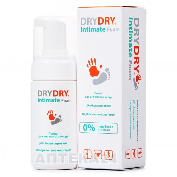 Пена для интимной гигиены Dry Dry Intimate Foam Bottle, 100 мл