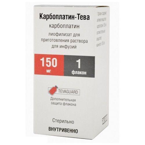 Карбоплатин-Тева 10 мг/мл 15 мл №1 концентрат для приготовления раствора для инфузий