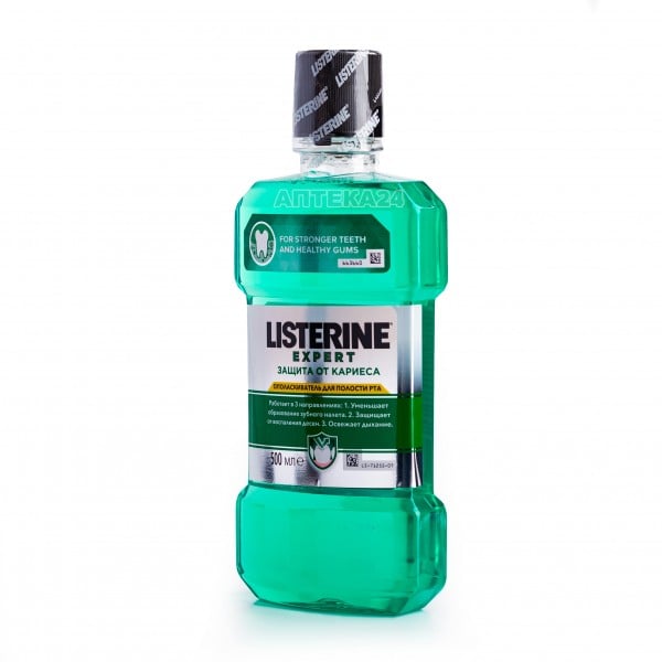 Listerine Expert (Листерин Эксперт) "Защита от кариеса" ополаскиватель для полости рта, 500 мл