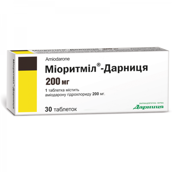 Миоритмил-Дарница 200 мг №30 таблетки