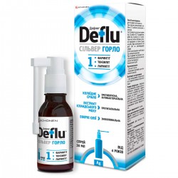 Дефлю Сильвер Горло спрей для горла комплексного действия, 30 мл