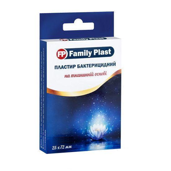 Лейкопластырь бактерицидный FP Family Plast на тканевой основе эластичный 25ммх72мм №300
