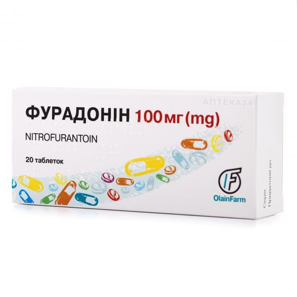 Фурадонин таблетки 0.1 г N20