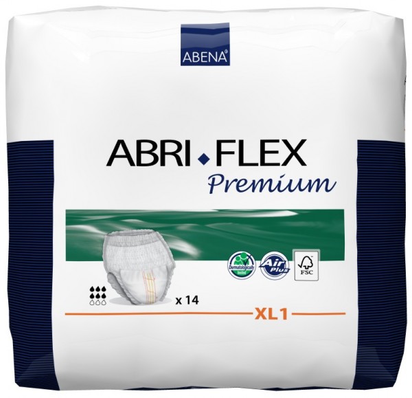 Abena ABRI-FLEX Premium одноразовые подгузники для взрослых 41089 размер XL1, 14 шт.