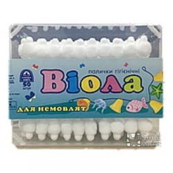 Палочки ватные N50 Виола для новoрожденных