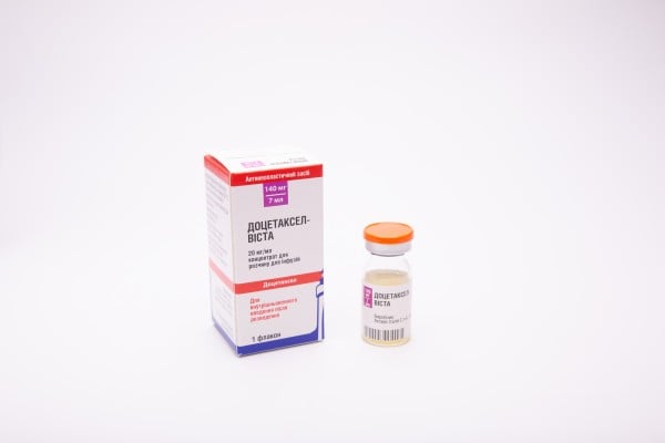 Доцетаксел-Виста концентрат для раствора для инфузий, 20 мг/мл, 7 мл (140 мг)  во флаконе