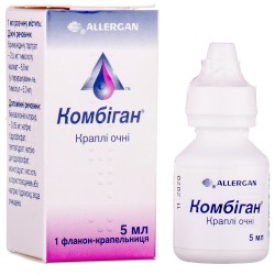Комбиган капли для глаз, 5 мл