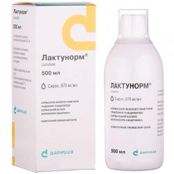 Лактунорм сироп флакон с мерным стаканом 500 мл, 670 мг/мл