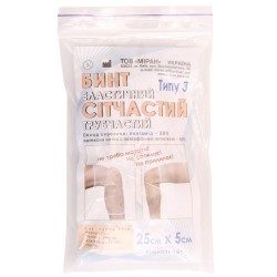 Бинт эластичный сетчатый трубчатый Тип-3 полиамид (рука,нога), 25см х 3см - Миран