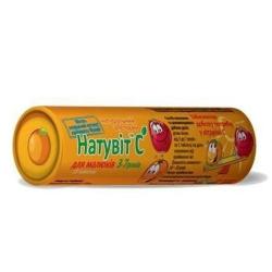 Натувит С таблетки со вкусом апельсина 25 мг №60