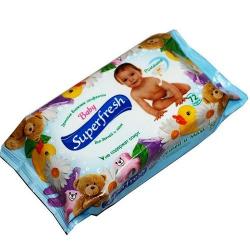 Салфетки влажные SuperFresh для детей и мам №72