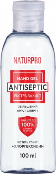 Антисептический гель для рук Экстра защита, 100 мл - Naturpro