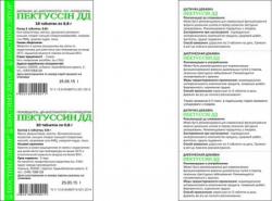 Таблетки Пектусин ДД №10