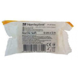 Nordeplast НорДик Софт бинт хлопчатобумажный эластичный, 6 см x 5 м