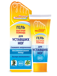 Гель быстрая помощь для уставших ног Доктор Биокон, 75 мл