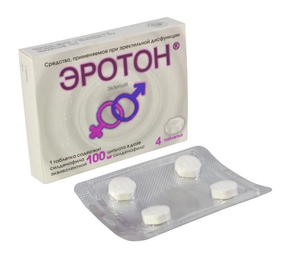 Эротон 100 мг №4 таблетки - Фитофарм: цена, инструкция, отзывы. Купить ...