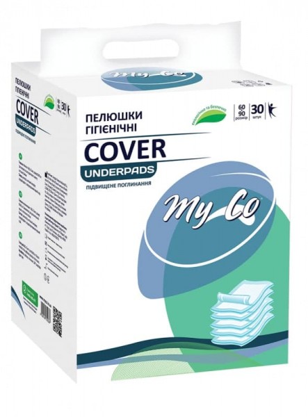 Одноразовые пеленки впитывающие MyCo Cover 60х90 см, 30 шт.