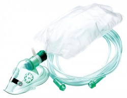 Маска кислородная "ВОЛЕС" с резервуаром нереверсивная, с трубкой 2,1 м, для взрослых, 1 шт.