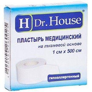 H Dr.House 1х500 лейкопластырь тканевая основа