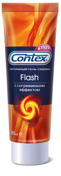 Интимный  гель-смазка CONTEX (Контекс) Flash с согревающим эффектом 30 мл
