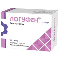 Логуфен 250 мг №60 таблетки