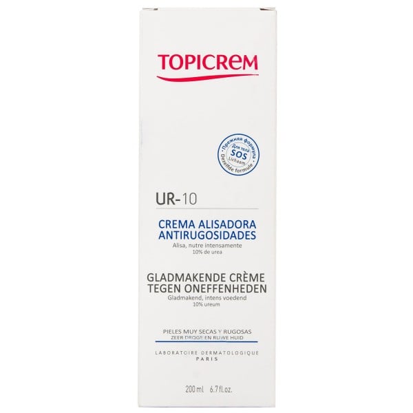 Крем для тела Topicrem (Топикрем) UR-10 для выравнивания загрубевших недостатков кожи, 200 мл