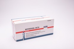 Меропенем-Виста порошок для приготовления раствора по 1000 мг, 10 шт.