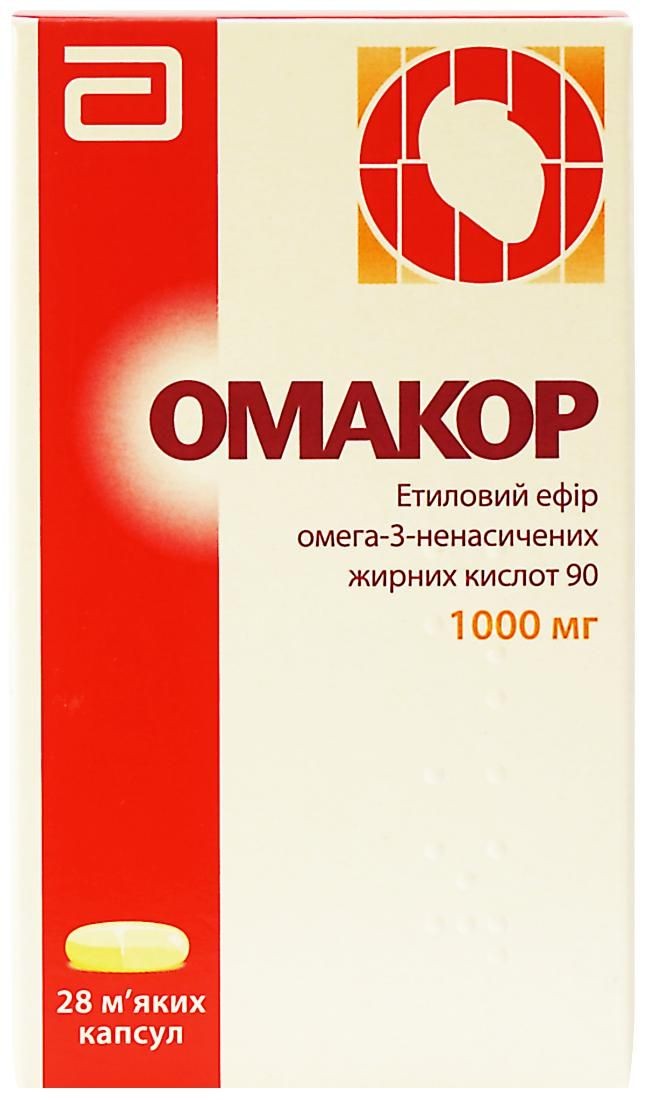 Омакор капсули по 1000 мг, 28 шт.: інструкція, ціна, відгуки, аналоги .