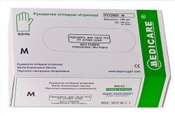 Medicare размер M перчатки смотровые нитриловые стерильные без пудры