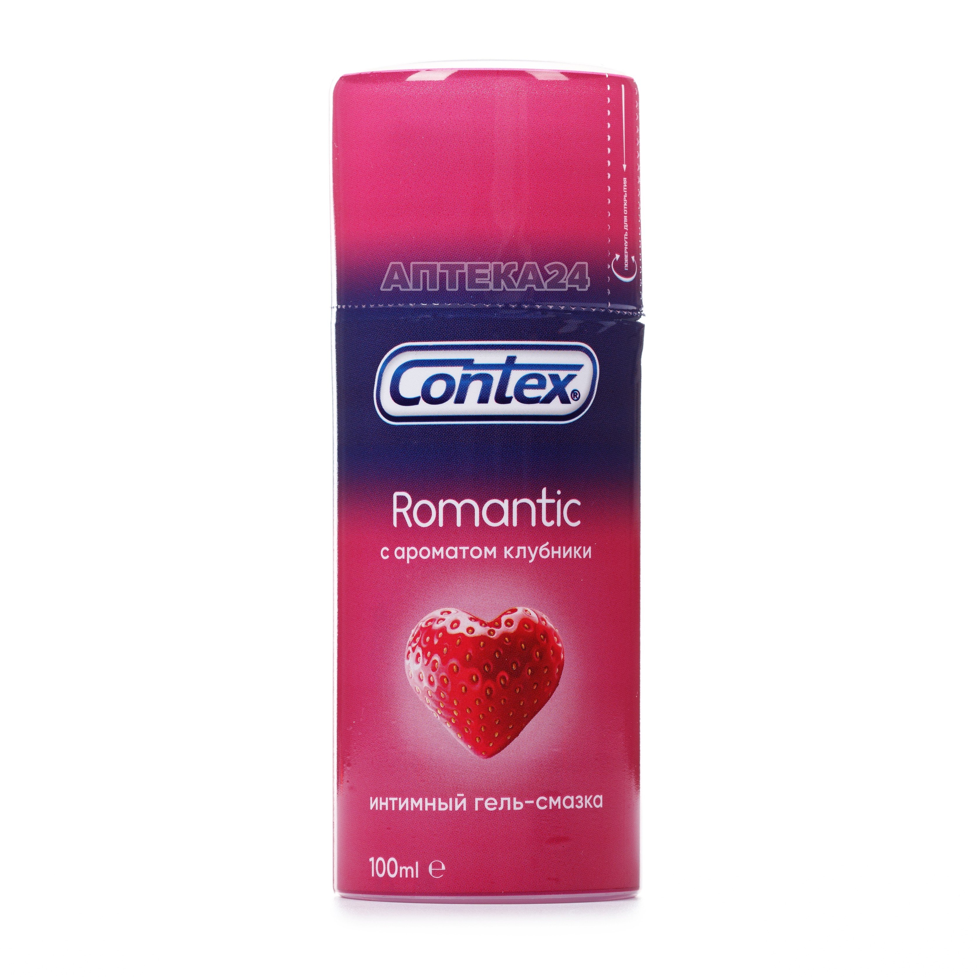 Інтимний гель-змазка CONTEX (Контекс) Romantic з ароматом полуниці, 100 ...