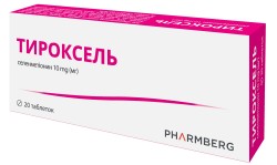 Тироксель диетическая добавка для щитовидной железы таблетки, 20 шт.
