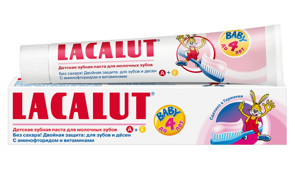 Зубная паста Лакалут для детей до 4 лет, 50 мл