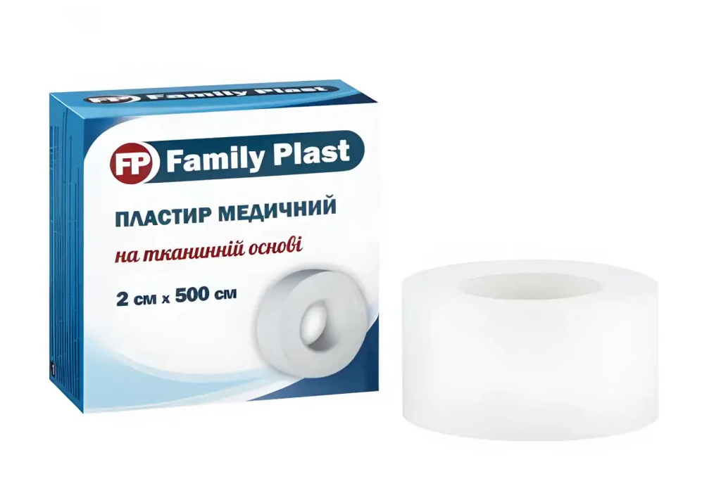 FP Family Plast лейкопластир на тканинній основі 2 см х 500 см ...