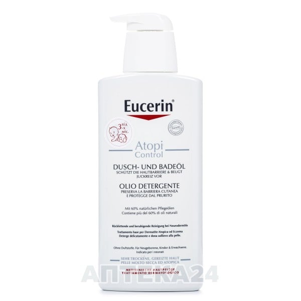 Eucerin Atopicontrol очищающее масло для атопичной кожи тела, 400 мл