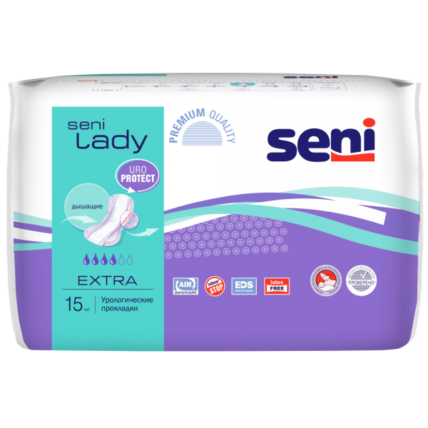 SENI Lady Extra прокладки урологические, 15 шт.
