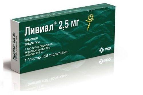 Ливиал таблетки при климаксе по 2,5 мг, 28 шт.