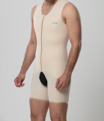 Aurafix (Аурафикс) белье компрессионное (комбидрес) мужское бежевое, LC-1710, размер 9/T