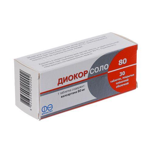 Диокор Соло 80 мг №30 + Диокор 80 мг №10 таблетки (соц.пакет)