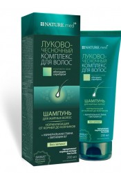 Nature.med (Натур.мед) Луково-чесночный комплекс шампунь для жирных волос, 200 мл