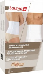 Lauma пояс эластичный послеоперационный для живота белый модель 107 размер 5 (XXL)
