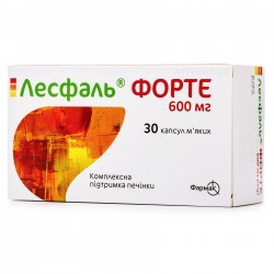 Лесфаль Форте капсулы по 600 мг, 30 шт.